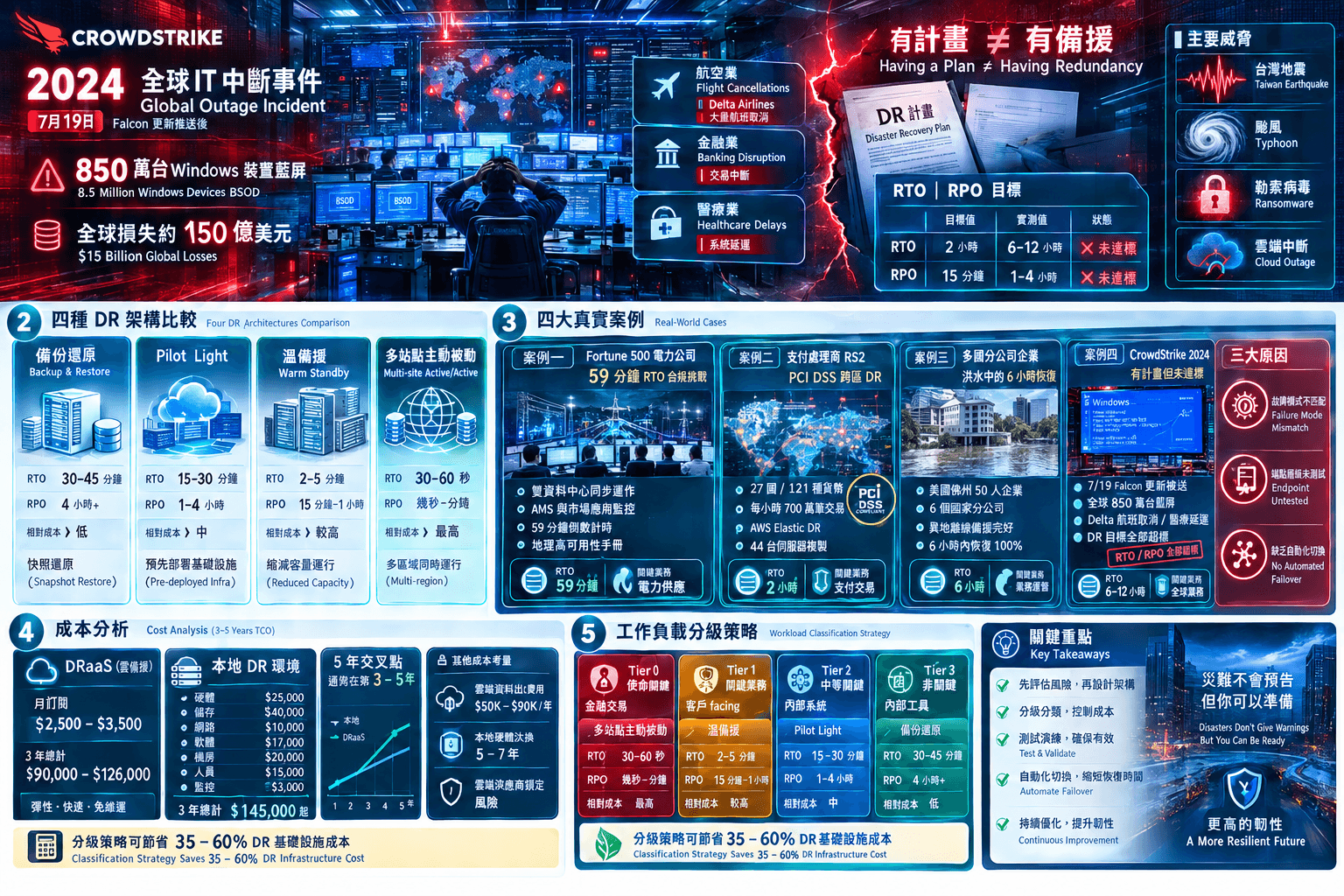 機房備援規劃：2026 年 DR 方案比較