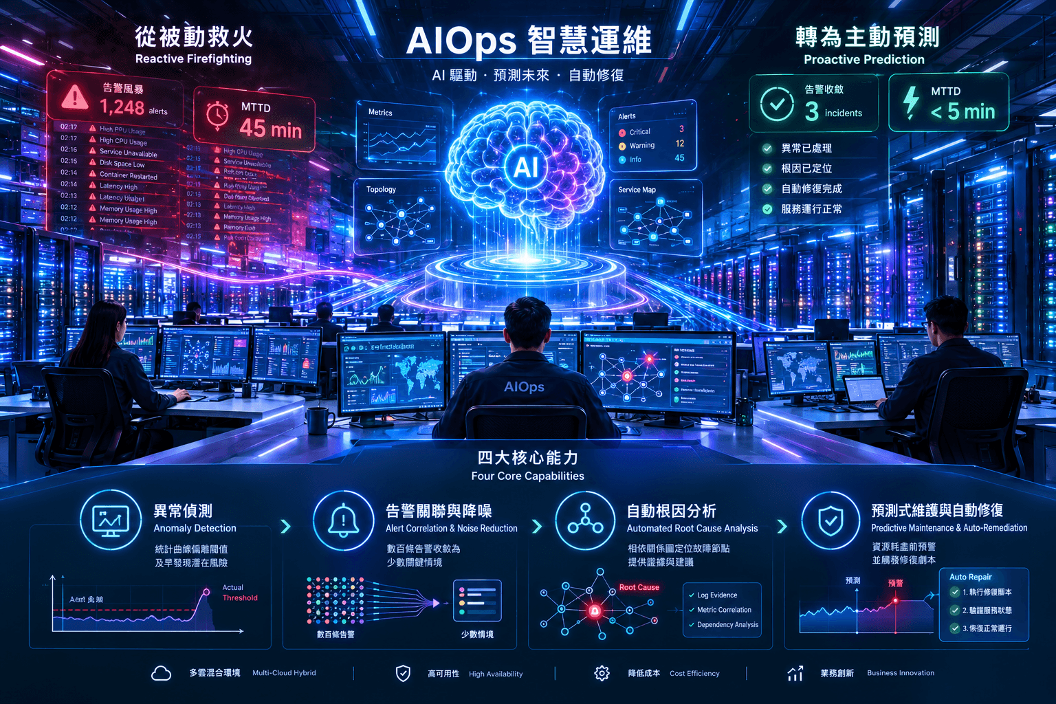 2026 年機房自動化趨勢：AI 運維（AIOps）